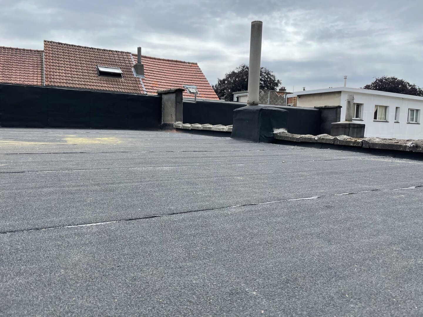 Gerenoveerd plat dak in Deurne